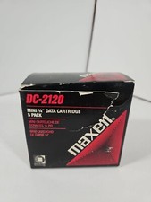 5 pack of Maxell DC 2120 XL Mini Data Cartridges Back Up Tape 120 MB GUC picture