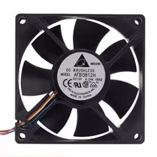 DELTA AFB0812H 8025 DC12V 0.24A 80*80*25MM 4-Wire Dual Ball Cooling Fan picture