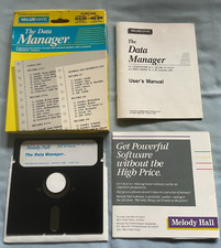 THE DATA MANAGER - Atari 400/800/C64/128 Computer Software Disk COMPLETE TESTED picture