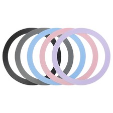 5Pcs Adapter Ring, Wireless Charger, Black/Grey/Purple/Sky Blue/Rose Gold picture