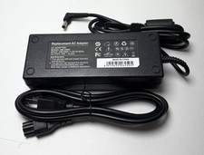 replacement AC adapter. It has an input of 100-240V, 50-60Hz, and an output picture