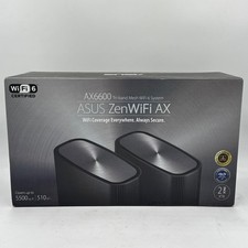 ASUS ZenWiFi XT8 Tri-Band Mesh Wi-Fi 6 System - Charcoal (Set of 2) picture