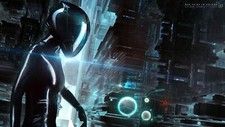 Landscape futuristic architecture city science fiction Custom Gaming Mat Desk picture