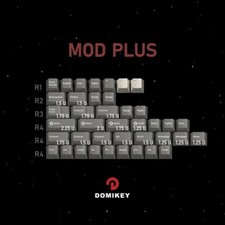 Domikey Astronauts Custom Keycaps ABS Double Shot Keycap Japanese Gray White picture