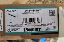 Panduit DP24688TGY Patch Panel, Cat 6, Rack Mt, 24 Port Open Box picture