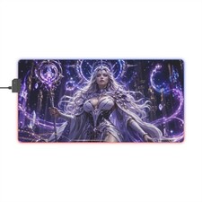 Gaming Mouse Mat Saturnyne RGB LED Desk Pad Keyboard Mat Gamer Accessories picture