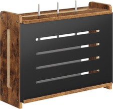Wooden WiFi Router Box Hider, Wall Mount Router Shelf | Decorative Modem & Power picture