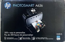 HP Photosmart A636 Portable Compact Injet Photo Printer - New & Factory Sealed picture