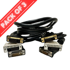 3x Monoprice Heavy Duty DVI-D Dual Link Digital Video Male to Male -10 ft picture