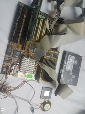 Asus P/I-P55TVP4 AT Motherboard socket 7 PENTIUM WIN98 HDD DOS GAMES CPU Vintage picture