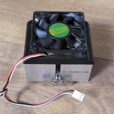 AVC CPU Fan w/ Aluminum Heatsink 2-Pin Black/Silver AV-112C86FBL012204 picture