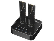 Rosewill M.2 NVMe Cloner + Eraser, M.2 Duplicator Dual Bay NVMe Enclosure, Tool- picture