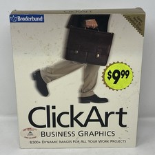 Click Art Business Graphics Broderbund Software Big Box Retail picture