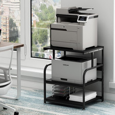 Printer Stand, 23.6 X18.9 X 30 Inches Large Printer Table with Adjustable Storag picture