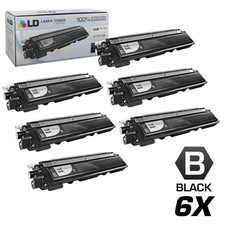 LD TN210 Black Laser Toner Cartridge Set of 6 for Brother TN-210BK MFC-9325CW picture