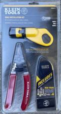 Klein VDV026-211 Coax Cable Installation Kit with Zipper Pouch (NEW SEALED) picture