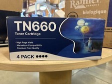 4-pack GOTOBY TN660 toner cartridges (high yield - 2600 pages) picture