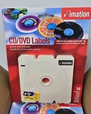 Lot of 10 Imation CD/DVD Labels 50-Pack Each Premium Matte Finish Refills New picture