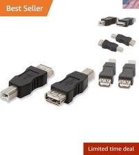 High-Speed USB 2.0 A to B Adapter Converter - 2 Pack for Easy Device Connection picture