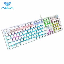 AUAL F2088 USB Wired Gaming Keyboard Mechanical Keyboard Backlit 108 Keys RGB picture