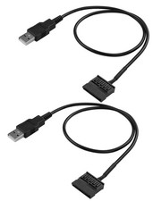 ELFJMZP 2-Pack USB to SATA Power Cable, 50cm 22AWG Tinned Copper Cord for 2.5... picture