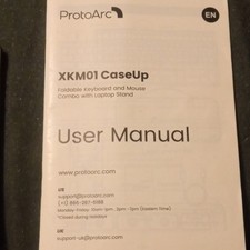 ProtoArc XKM01 CaseUp Wireless Foldable Keyboard Mouse Combo QWERTY EN Black picture