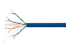 Monoprice Cat6A Plus Bulk Ethernet Network Cable - 1000 ft - Blue | Bare Copper picture