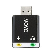 USB-AC 3.5mm TRS Microphone to USB 2.0 Stereo Audio External Sound Card Adapt... picture