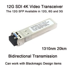 12G SDI SFP for Blackmagic BMD Yellobrik Singlemode Dual Fiber 20km 1PC 4K Video picture