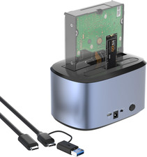 M.2 Nvme & SATA Hard Drive Docking Station, Offline Cloning picture