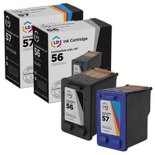 LD Replacement Replacements for HP 56 C6656AN HP 57 C6657AN & 1 Color picture