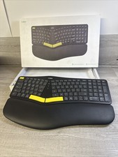 Nulea HD315 Ergonomic Split Keyboard Wireless Bluetooth Rechargeable Black picture