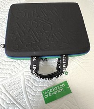 United Colors of Benetton Soft Case Black , 15.6 Inch Laptop Crossbody New picture