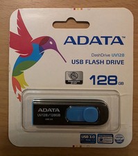 NEW GENUINE ADATA DashDrive UV128 128GB USB 3.0 Flash Drive FDD AUV128-128G-RBE picture