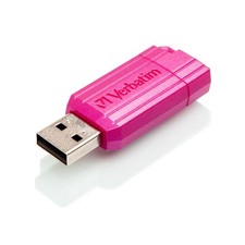 Verbatim Americas Llc 49067 Store Pinnstripe Usb Flash Drive 16Gb Pink picture