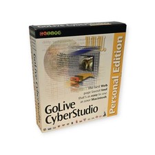 ​VINTAGE GoLive CyberStudio Personal Edition BIG BOX MAC OS 8 9 Web Design Softw picture