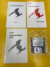 Vintage 90s Toshiba Companion Diskette 3.5” Floppy Disk and user guides software picture