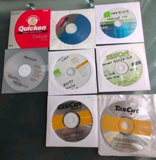 Lot of 8 CD - Microsoft Office 97 Quicken Deluxe 2004 Basic 99 H&R TaxCut + More picture