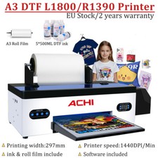 Epson 1390/1800 A3 DTF Flatbed Printer Direct to Film For T-shirt Heat Transfer picture