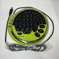 Wolf King Warrior Neon Green DK-2388U USB Gaming Keyboard Tested/Works picture