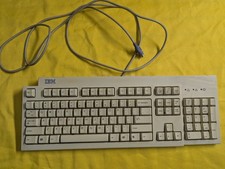 IBM KB-9910 PS/2 Wired Keyboard 37L2514 Beige Full Size TC picture
