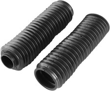 1 Pair Fork Boots - Motorcycle Black Rubber Front Fork Tubes Boots Rubber Sle... picture