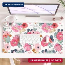 QIYI PU Leather Large Mouse Pad, Waterproof Desk Mat, 31.5