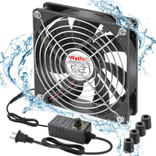 120Mm Waterproof Small Box Fan IP67 12V Computer Fan AC 110V 120V | Dual Ball Fa picture