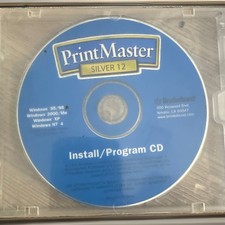 Print Master Silver 12 Install Program CD Broderbund -Windows. CD Only picture