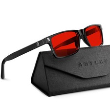 Blue Light Glasses for Sleep, 99.9% Blue Green Light Blocking with Red Lens, Red picture