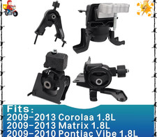 Engine Motor and Transmission Mount Kit Compatible 2009-2013 Corolaa (1.8L) picture