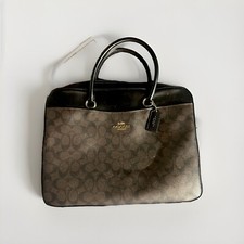 COACH 15” SIGNATURE LEATHER Laptop Bag picture