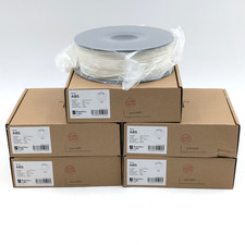 Bambu Lab ABS 3D Printer Filament 1.75mm 398m 240-270°C | White | Lot of 5 picture