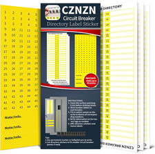 Electrical Panel Labels Circuit Breaker Box Stickers, 48 * 3 Blank Catalog | picture